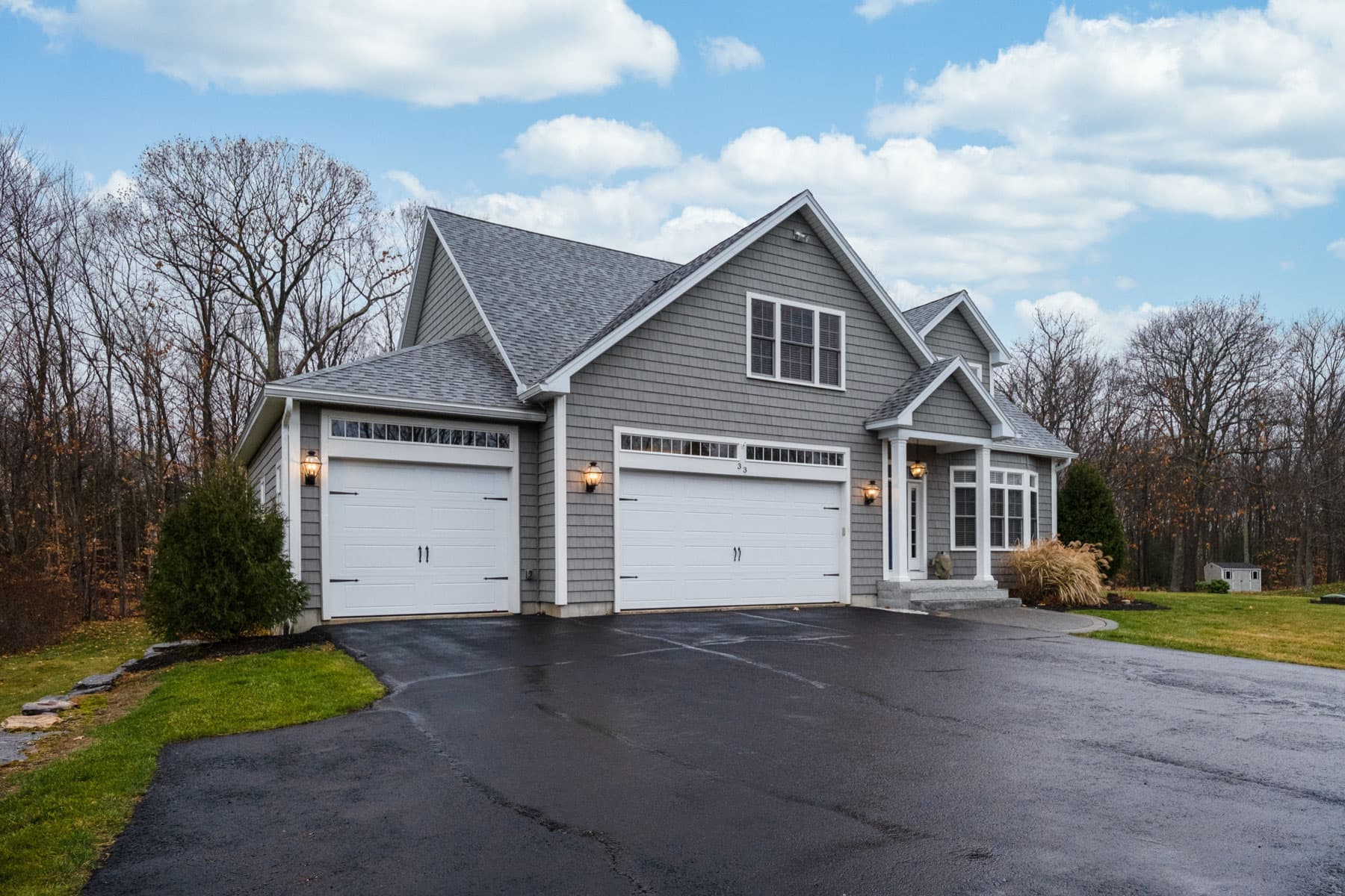 Fresh asphalt driveway paved by Surrey Asphalt Pros in Surrey, BC